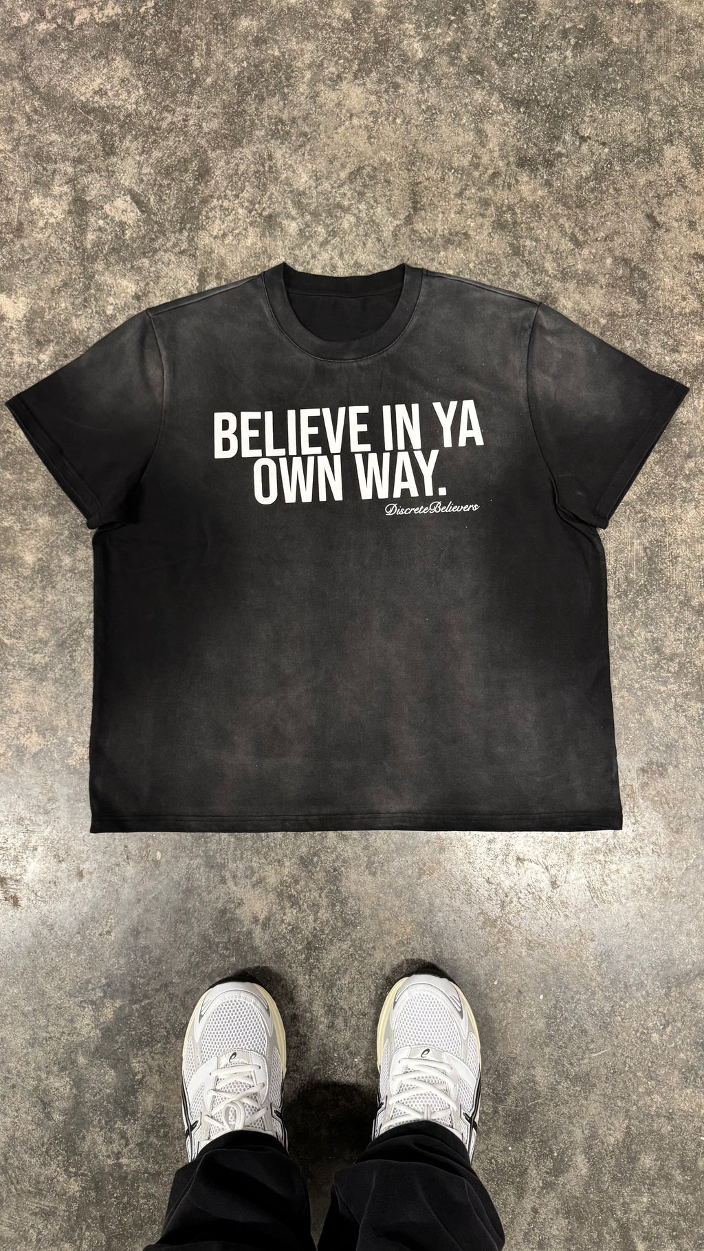 "Believe In Ya Own Way" Black Tee