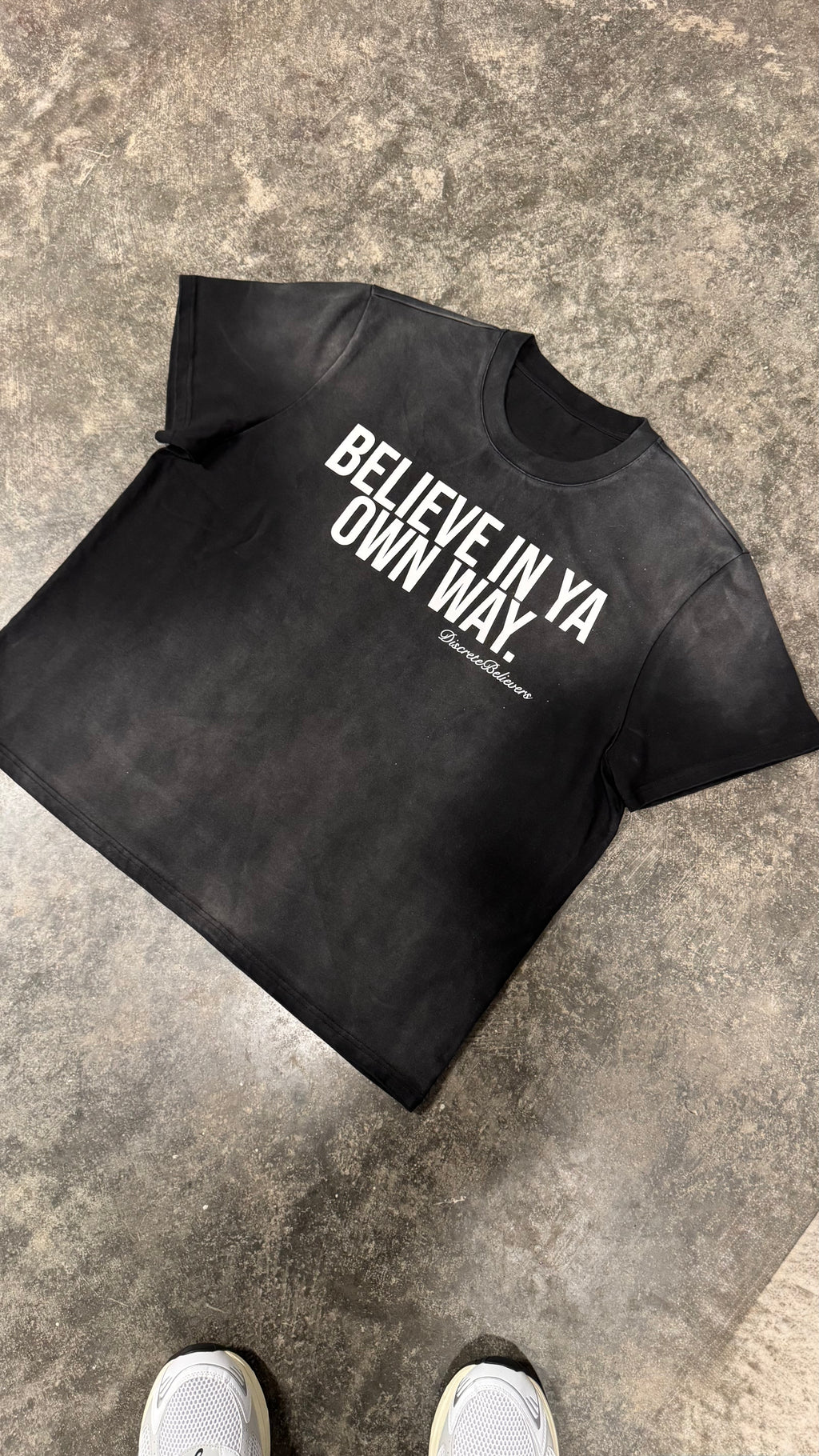 "Believe In Ya Own Way" Black Tee